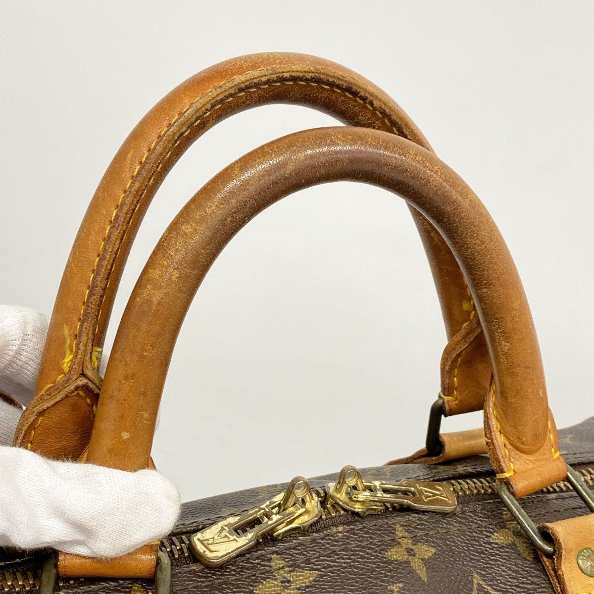 Louis Vuitton Boston Bag Monogram Keepall 60 Brown — view 9