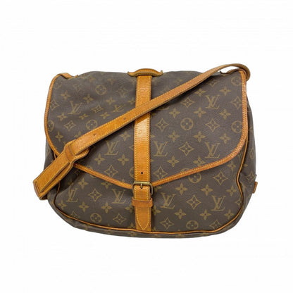 Louis Vuitton Shoulder Bag Monogram Saumur 35 Brown