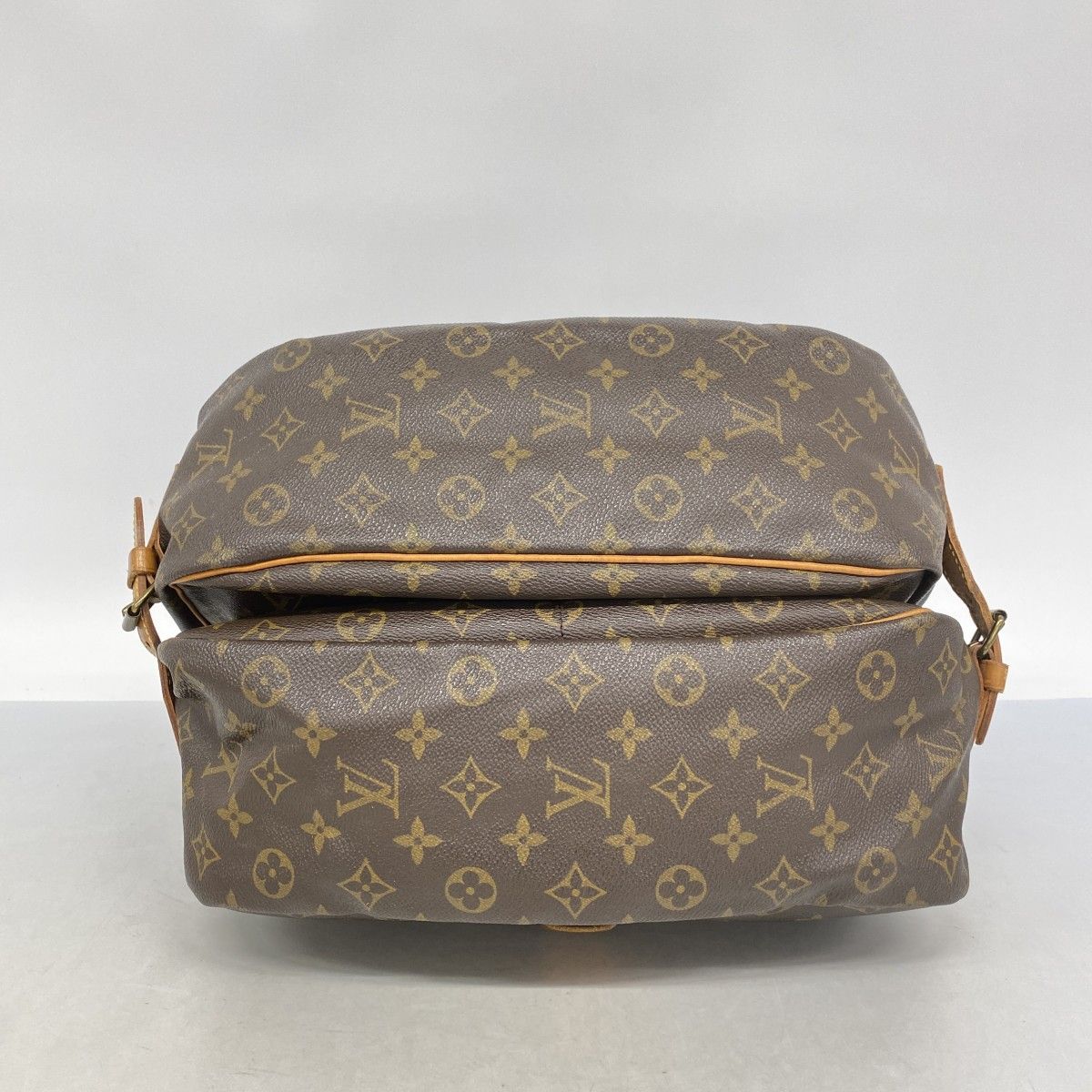 Louis Vuitton Shoulder Bag Monogram Saumur 35 Brown — view 3