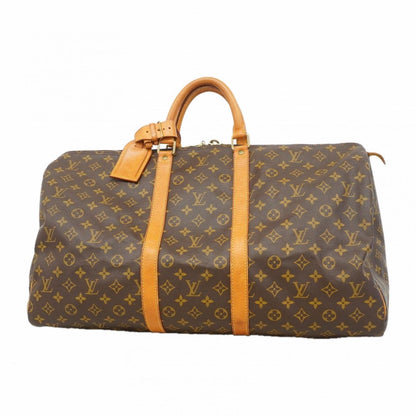 Louis Vuitton Boston Bag Monogram Keepall 55 Brown