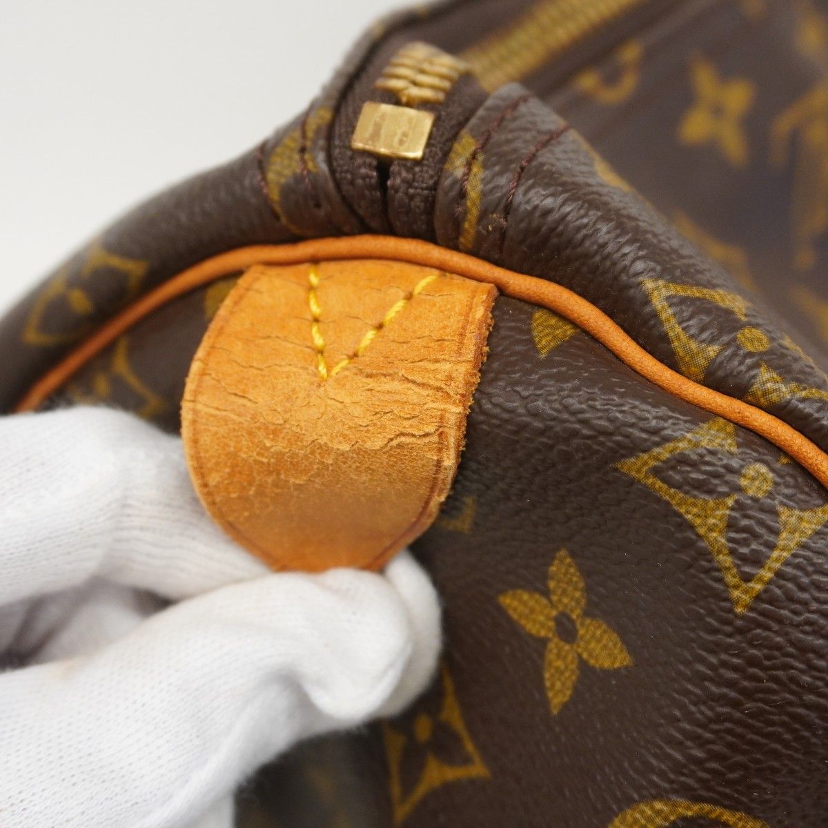 Louis Vuitton Boston Bag Monogram Keepall 55 Brown — view 6
