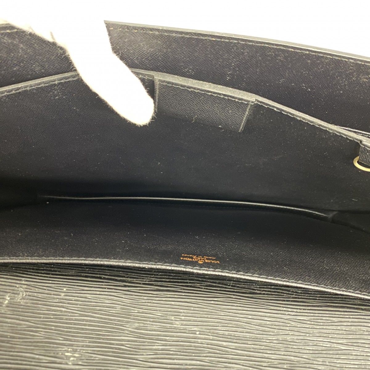 Louis Vuitton Briefcase Epi Serviette Ambassador Noir — view 7