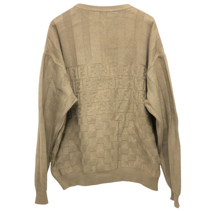 Fendi Sweater Zucca Pecan FF Logo Cotton Beige — view 2