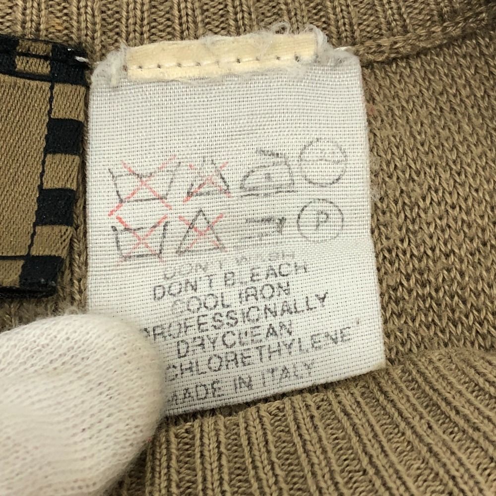 Fendi Sweater Zucca Pecan FF Logo Cotton Beige — view 7