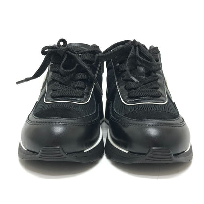 Chanel Sneakers CC Logo Mixed Fiber Shiny Calfskin &Suede Black — view 2