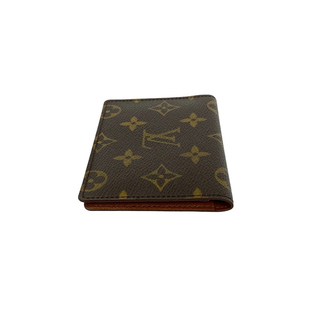 Louis Vuitton Vintage Porto 2 Cult Vertical Monogram Leather Pass Case Brown — view 5