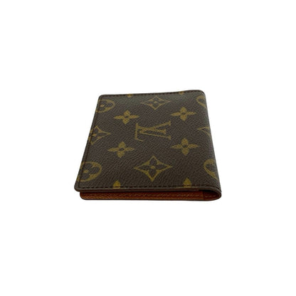 Louis Vuitton Vintage Porto 2 Cult Vertical Monogram Leather Pass Case Brown — view 5