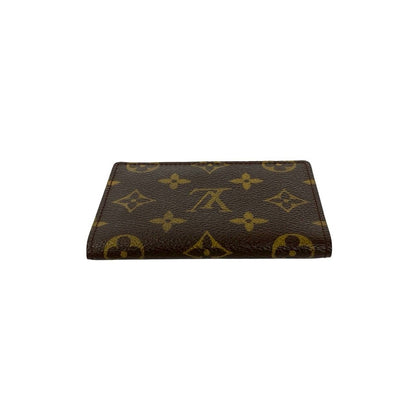 Louis Vuitton Vintage Porto 2 Cult Vertical Monogram Leather Pass Case Brown — view 3