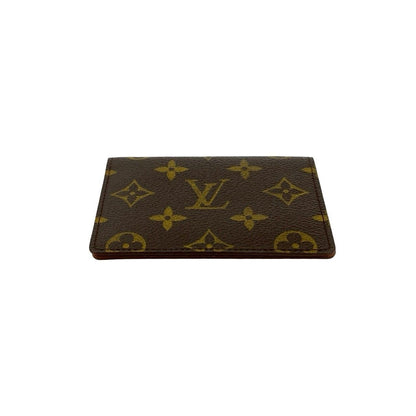Louis Vuitton Vintage Porto 2 Cult Vertical Monogram Leather Pass Case Brown — view 6