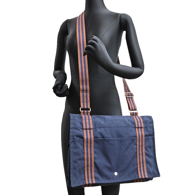 Hermes Shoulder Bag Navy — view 9