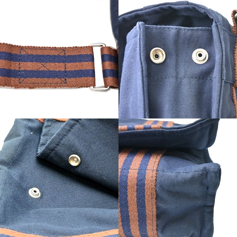 Hermes Shoulder Bag Navy — view 7