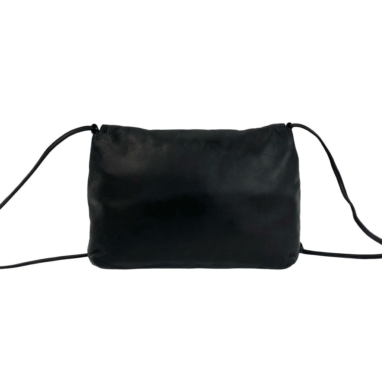Loewe Vintage Anagram Logo Nappa Leather Shoulder Bag Pochette Crossbody Black — view 3