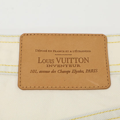 Louis Vuitton White Denim Skirt 34 — view 6