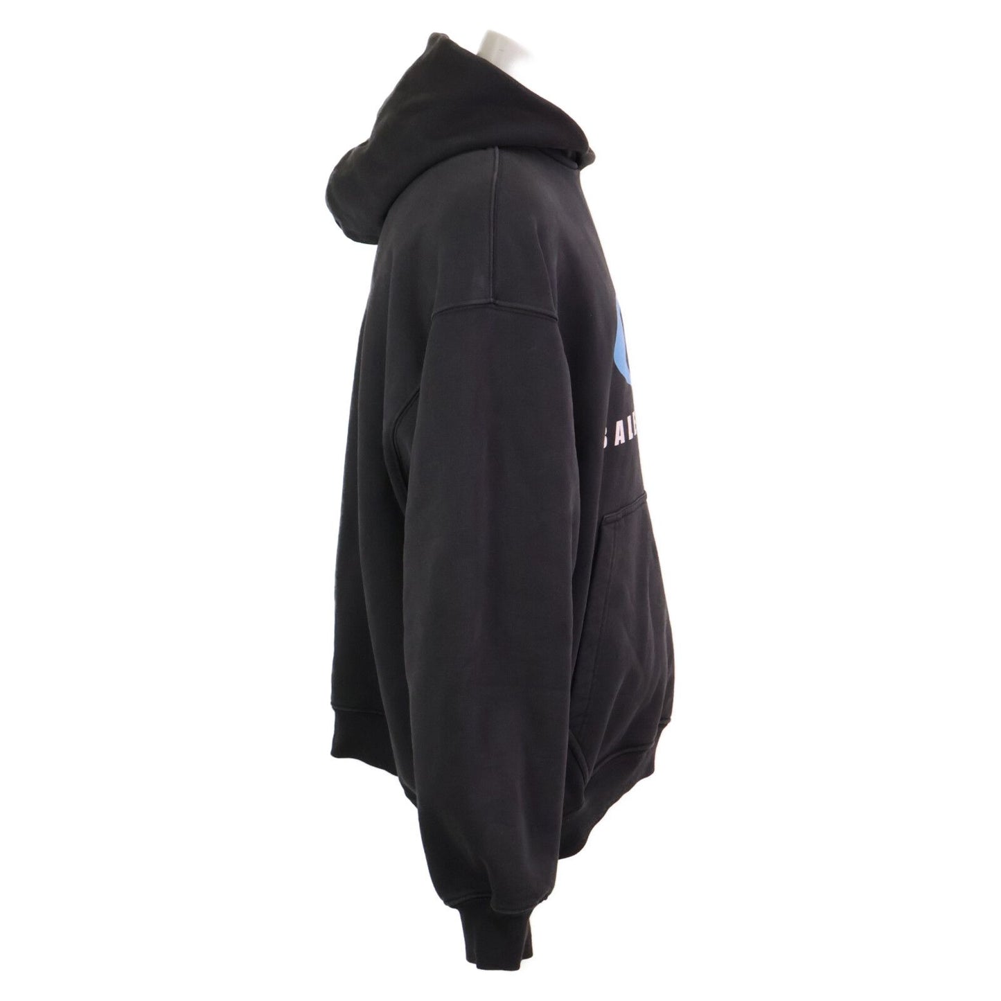 Balenciaga Lupus Sports Icon Washed Pullover Hoodie — view 4
