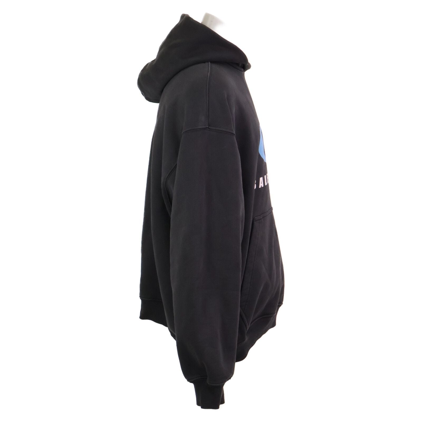 Balenciaga Lupus Sports Icon Washed Pullover Hoodie — view 4