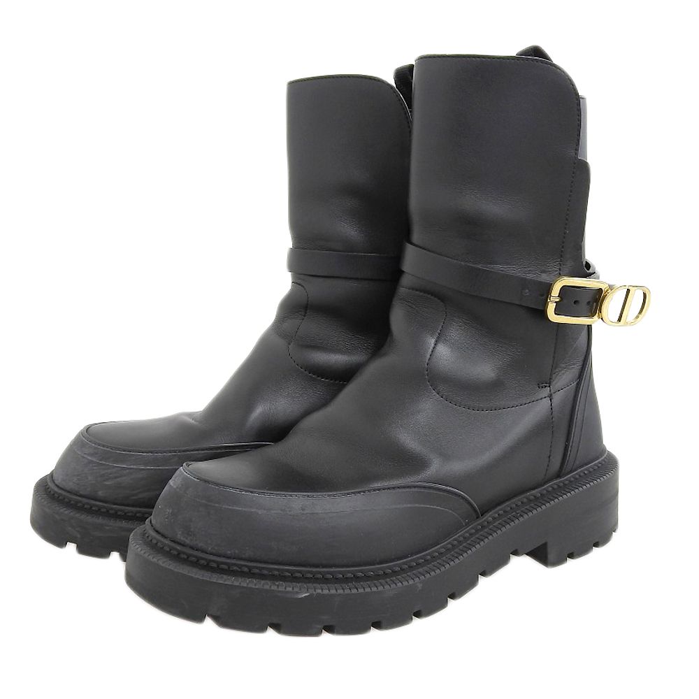 Dior Empreinte Boot Shoes Black 36.5 SI