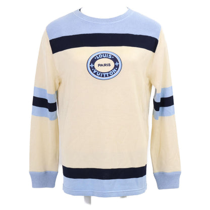 Louis Vuitton Lag Basketball Knit Pullover Front Logo Patch Crew Neck Sweater