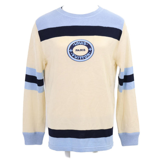 Louis Vuitton Lag Basketball Knit Pullover Front Logo Patch Crew Neck Sweater