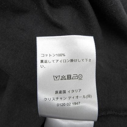 Dior Cotton Lily of the Valley Back Print Long Sleeve Top Black — view 4