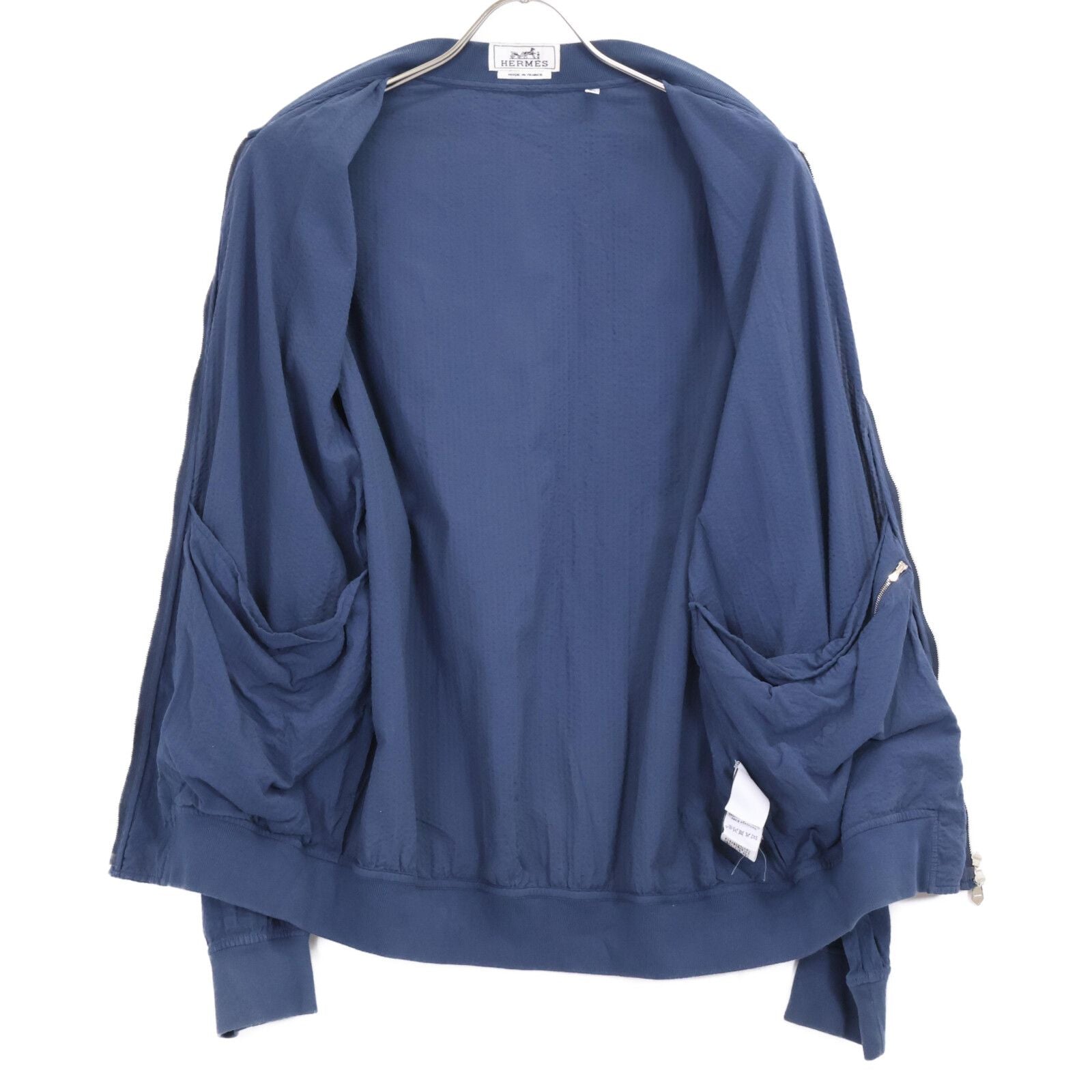 Hermes Striped Seersucker Double Zip Jacket 40 — view 4