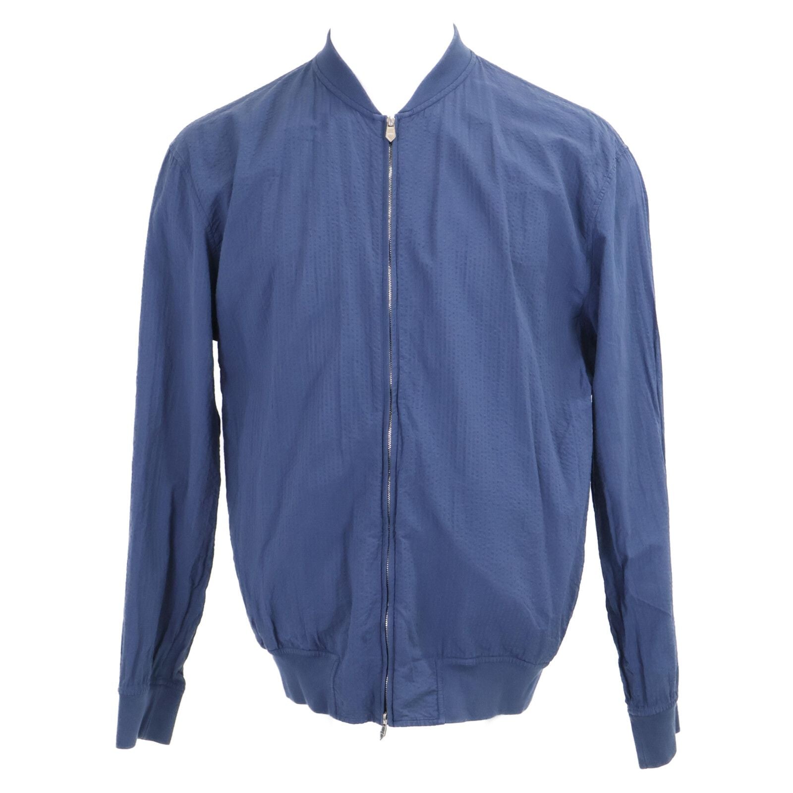 Hermes Striped Seersucker Double Zip Jacket 40