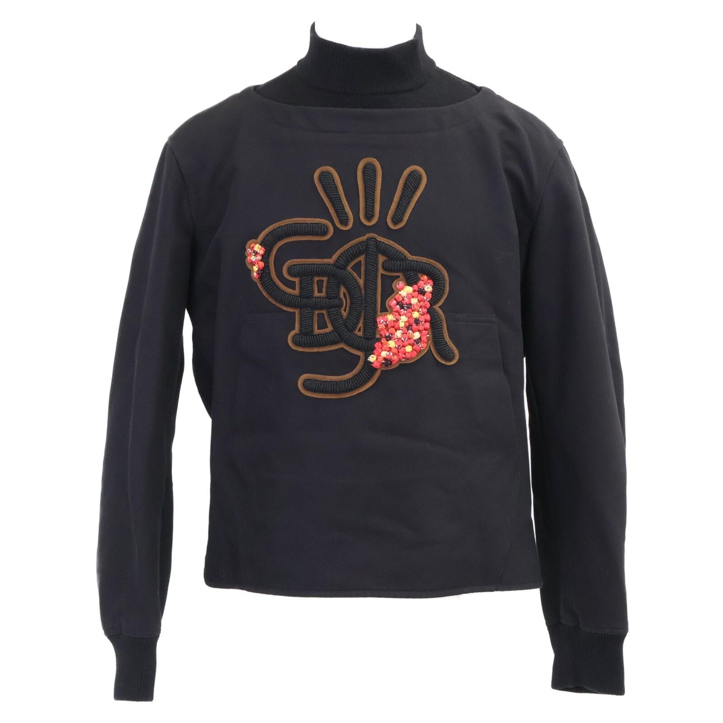 Dior Scott Cactus Jack Front Logo Mock Neck Anorak Sweatshirt Shirt 48
