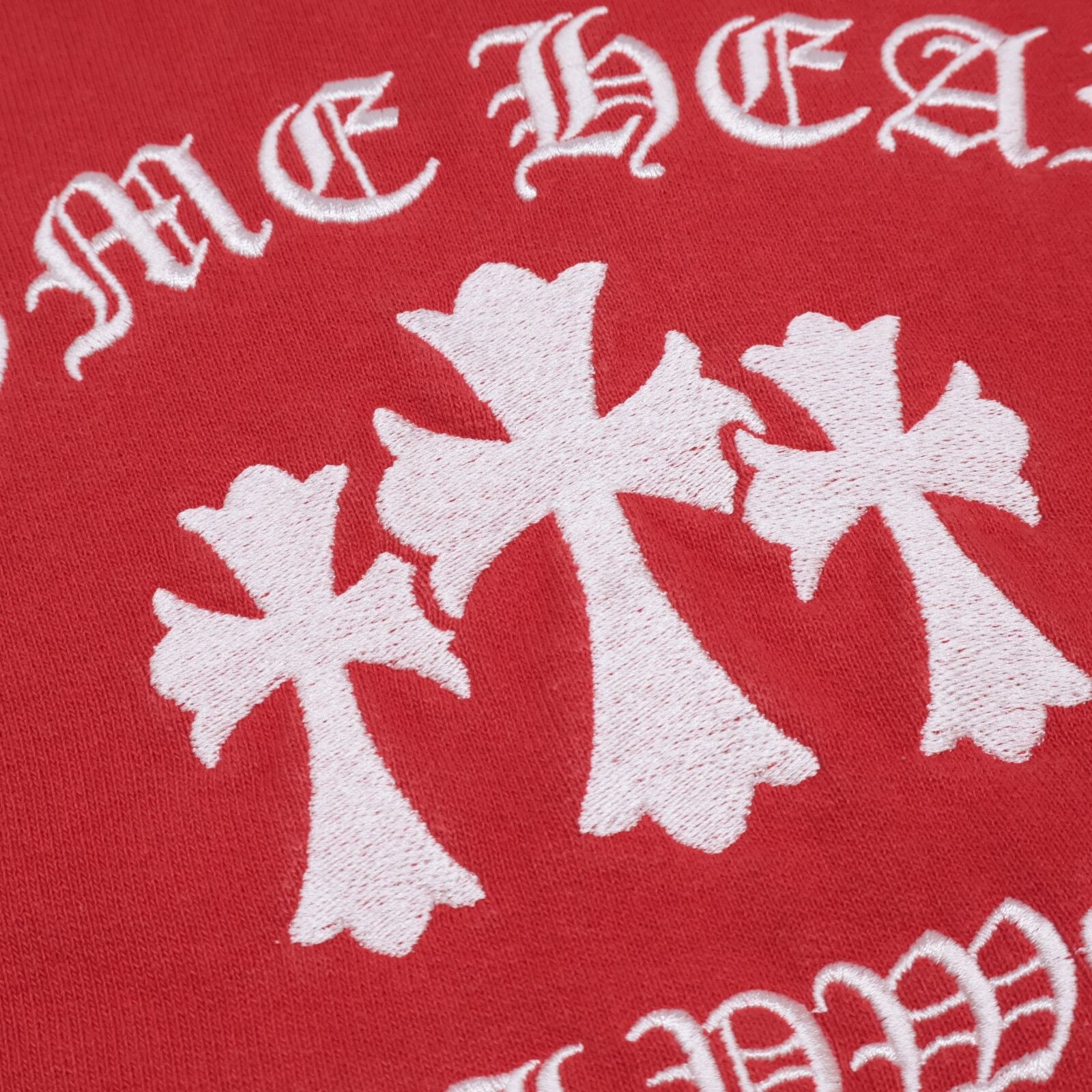 Chrome Hearts Sailin on Crew Triple Cross Logo Embroidery Sweatshirt XL — view 6