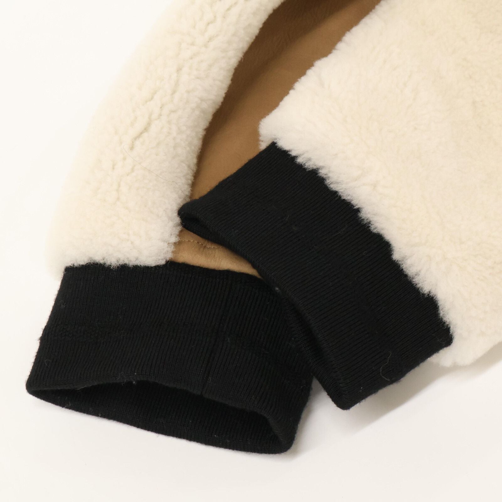 Dior Lambskin Boa Contrast Cropped Jacket 40 — view 7
