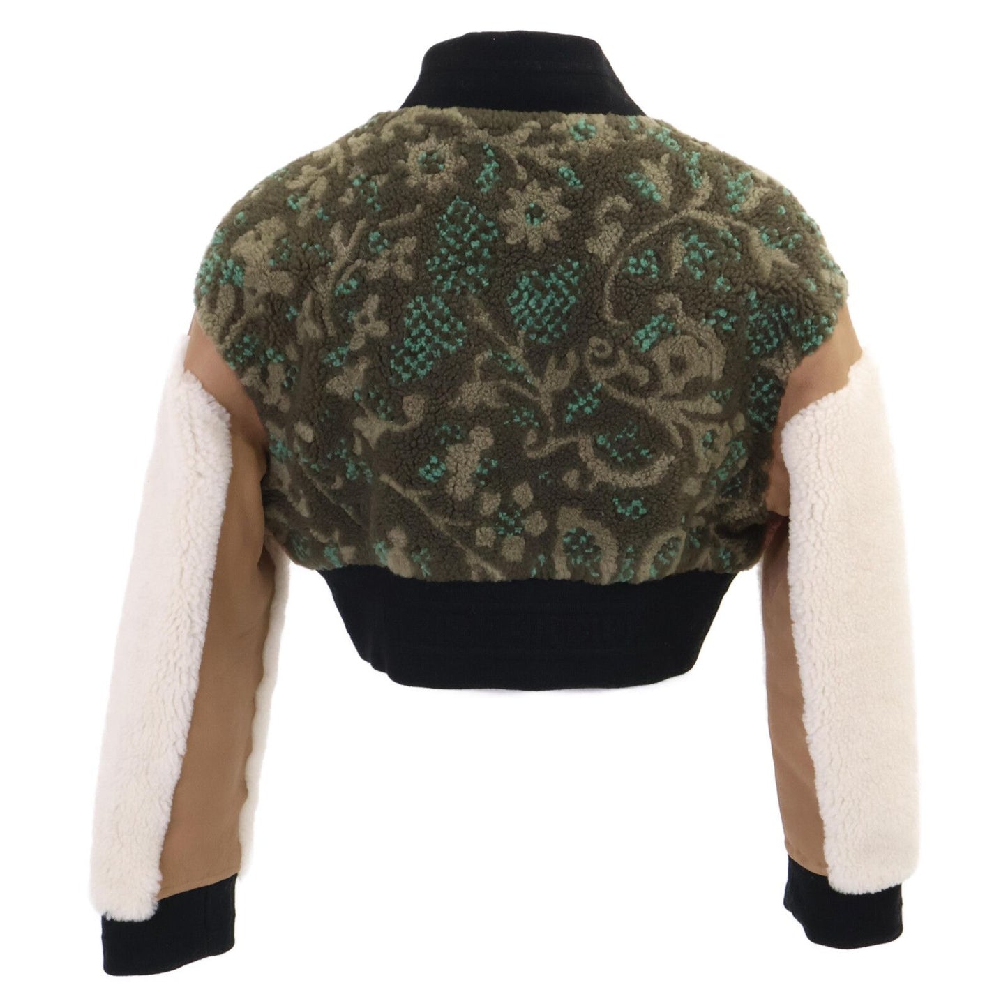 Dior Lambskin Boa Contrast Cropped Jacket 40 — view 2
