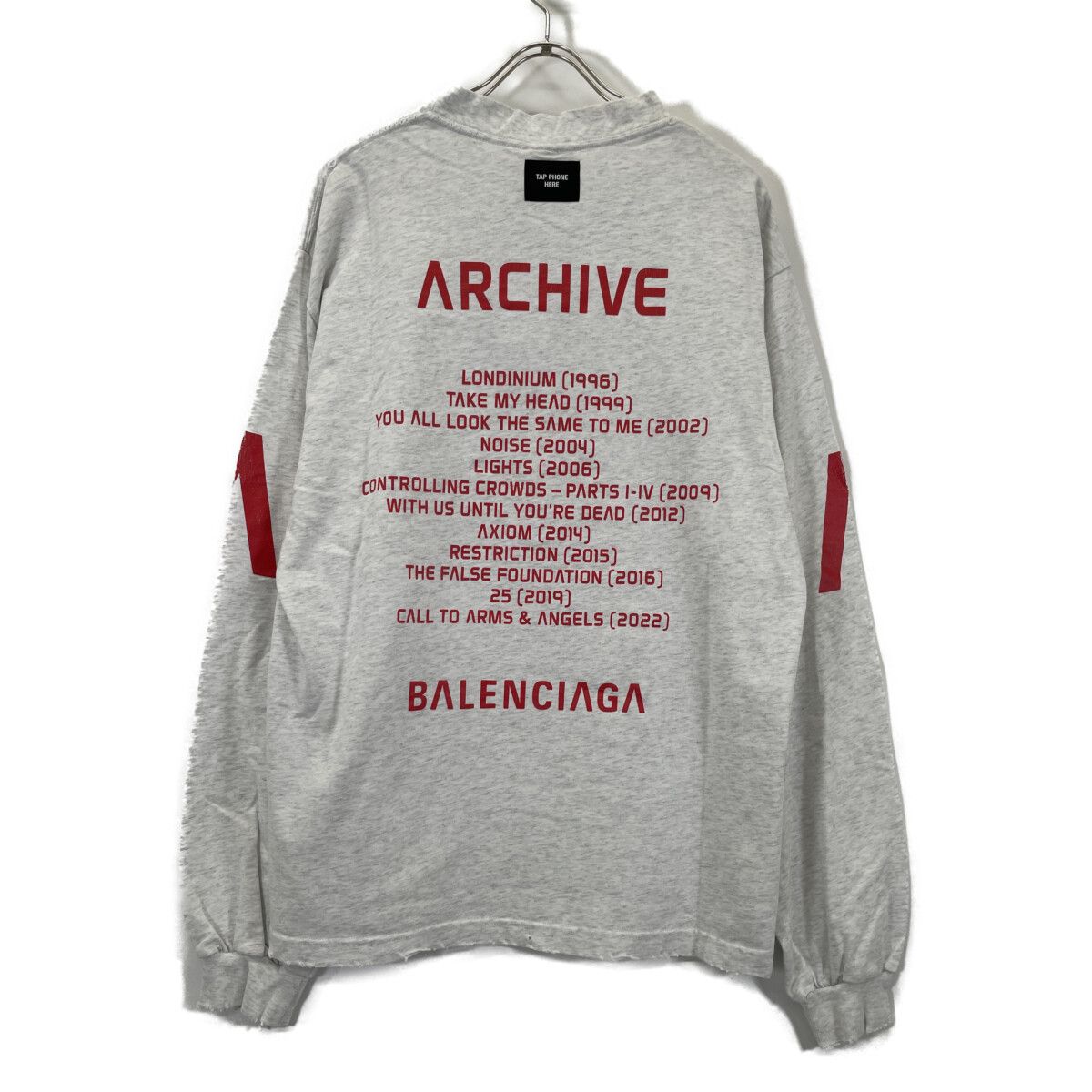 Balenciaga Gray Limited Edition Archive Medium Fit T-Shirt — view 2