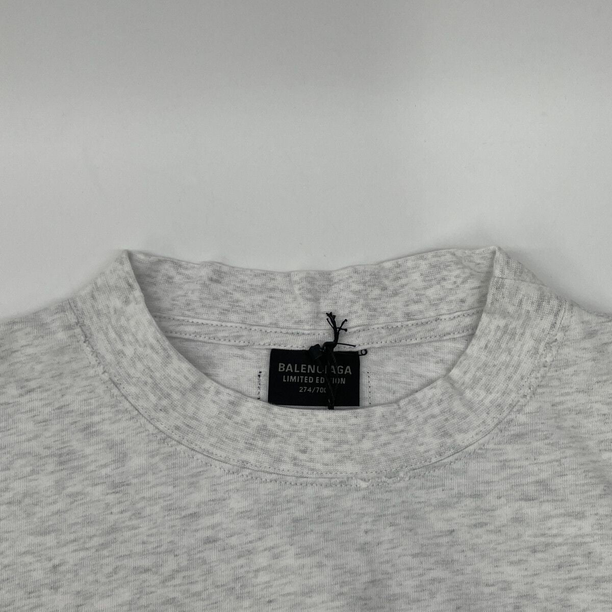 Balenciaga Gray Limited Edition Archive Medium Fit T-Shirt — view 7