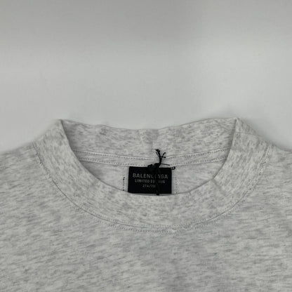 Balenciaga Gray Limited Edition Archive Medium Fit T-Shirt — view 7