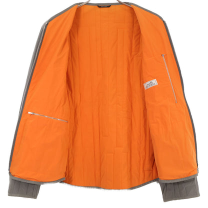 Hermes Nylon Motif W-zip Quilted Jacket 48 — view 4