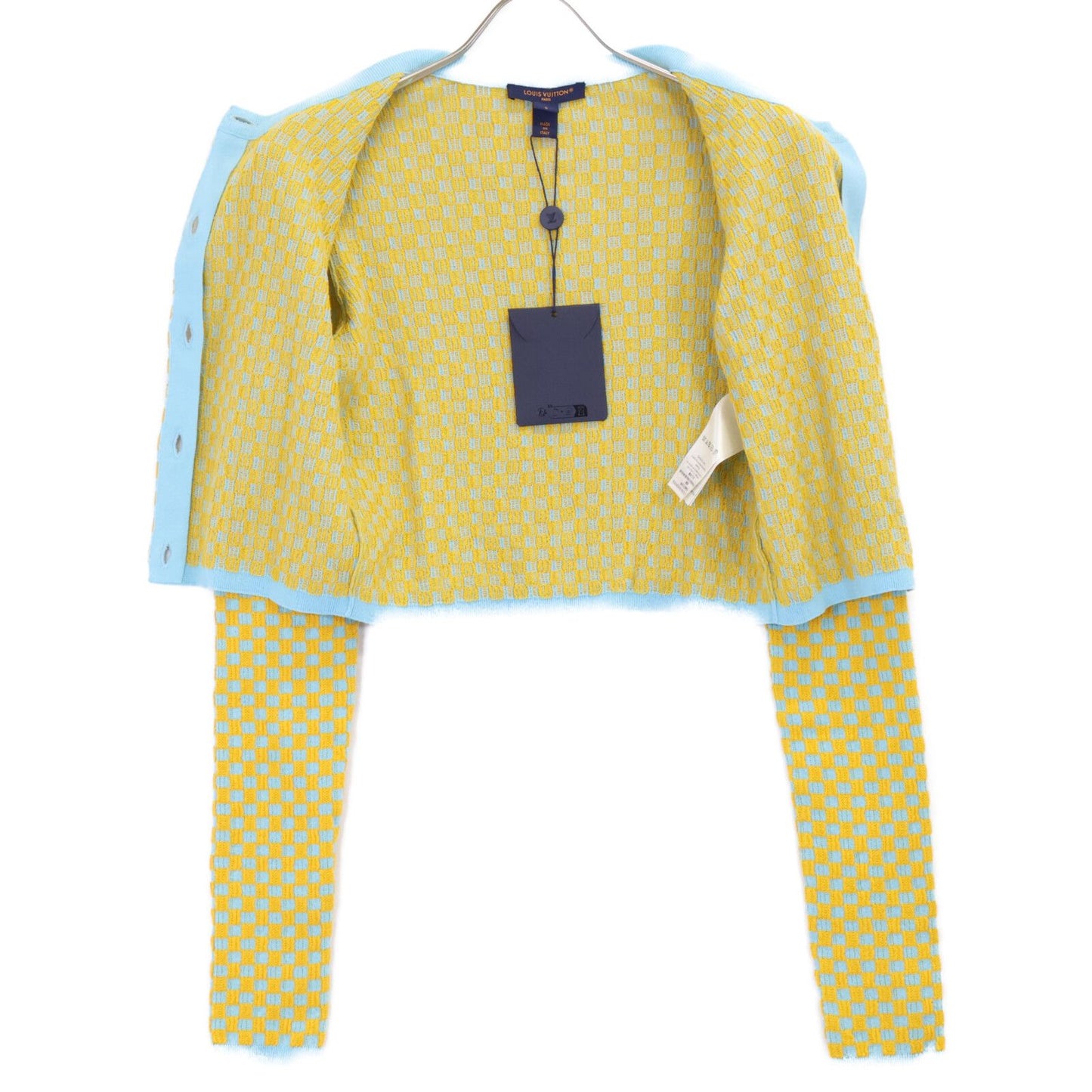 Louis Vuitton Checkered Pattern 24 Knit Cardigan — view 4