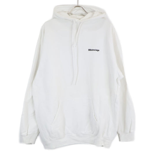 Balenciaga BB Logo Embroidery Pullover Fleece Lining Hoodie XS