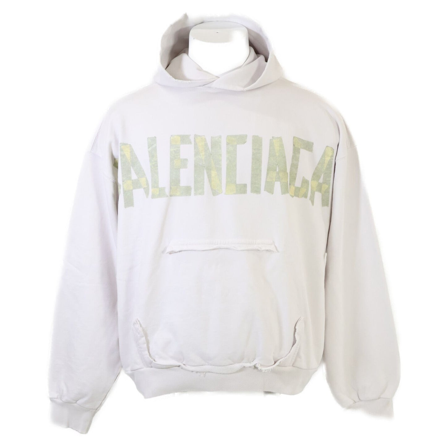 Balenciaga Tape Type Crushed Pullover Hoodie XXS