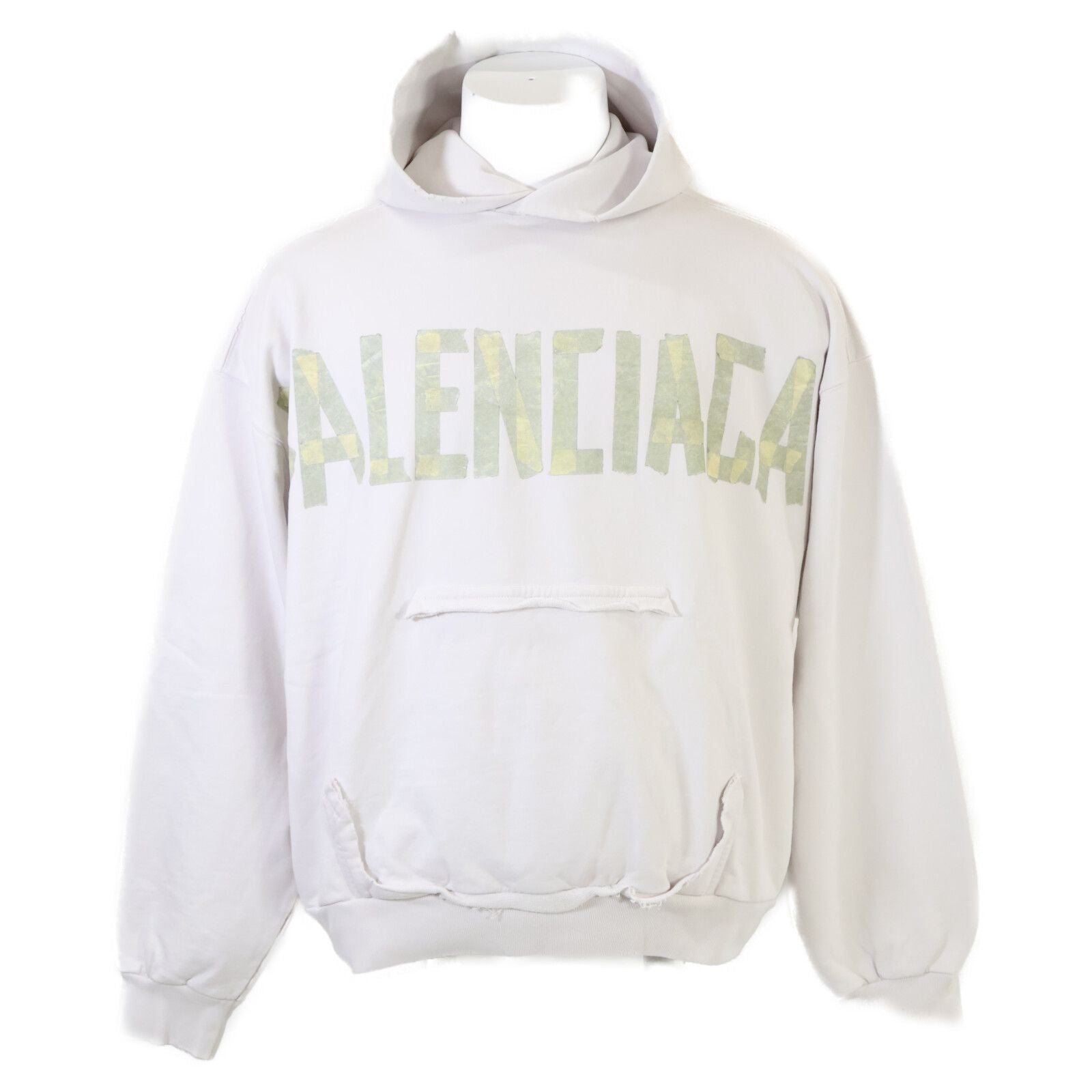 Balenciaga Tape Type Crushed Pullover Hoodie XXS