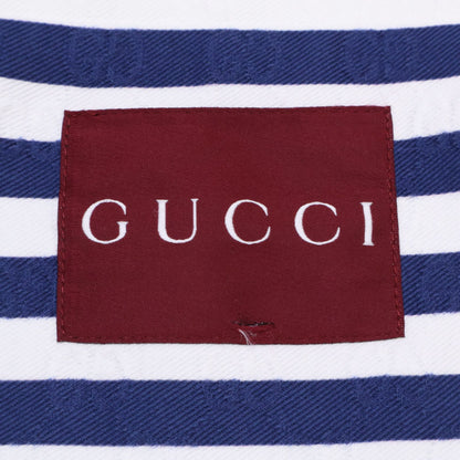 Gucci Similarly Zatas Zipped Jacket in Cotton Jacquard with GG Print Border Zip — view 5