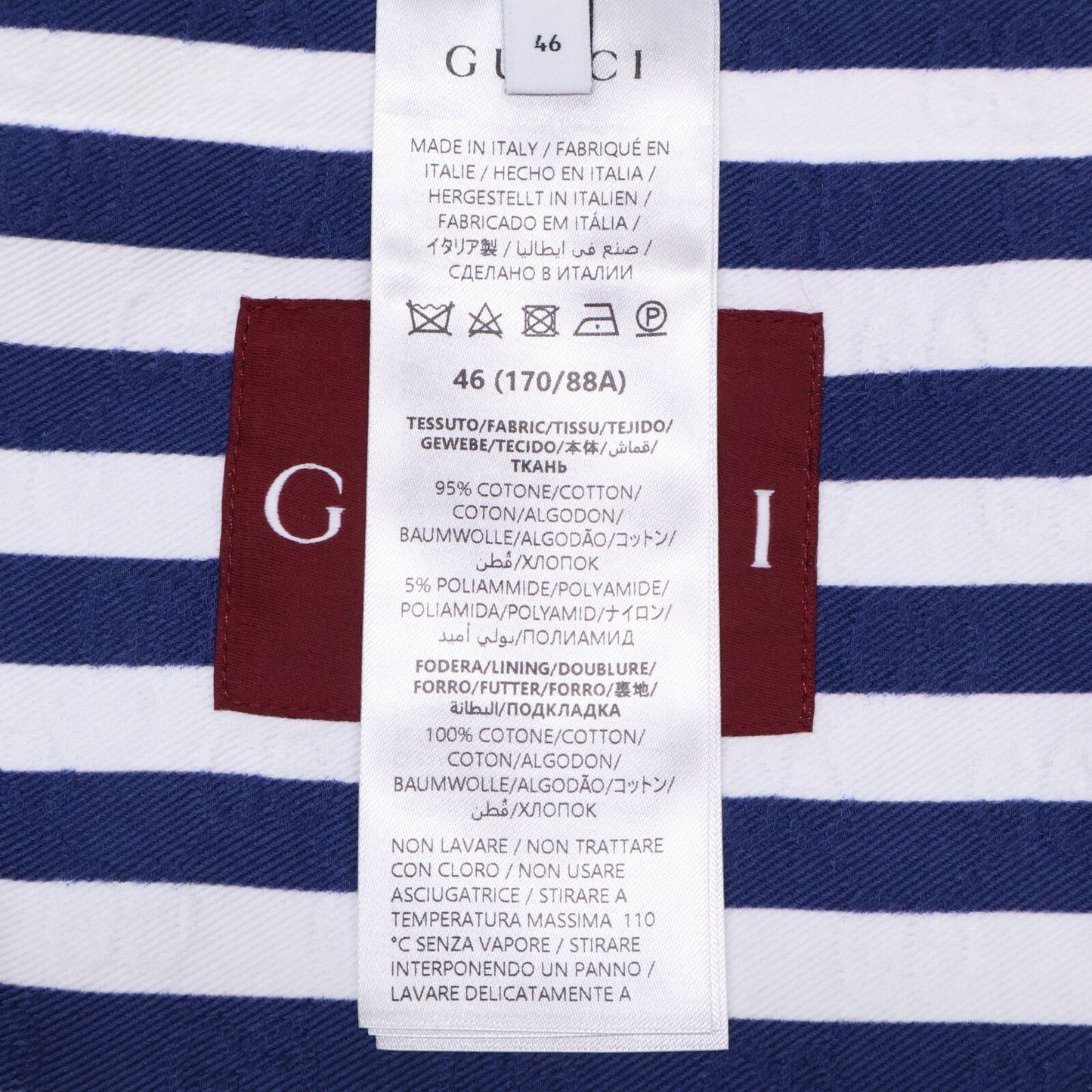 Gucci Similarly Zatas Zipped Jacket in Cotton Jacquard with GG Print Border Zip — view 6