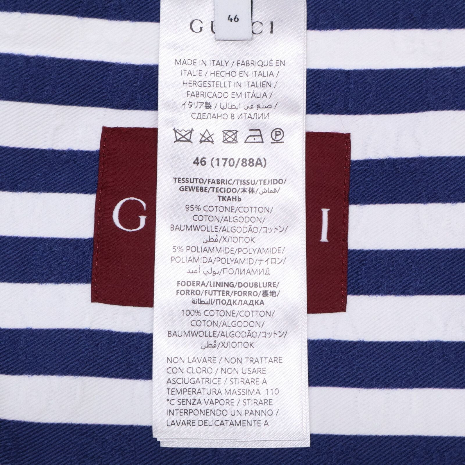 Gucci Similarly Zatas Zipped Jacket in Cotton Jacquard with GG Print Border Zip — view 6