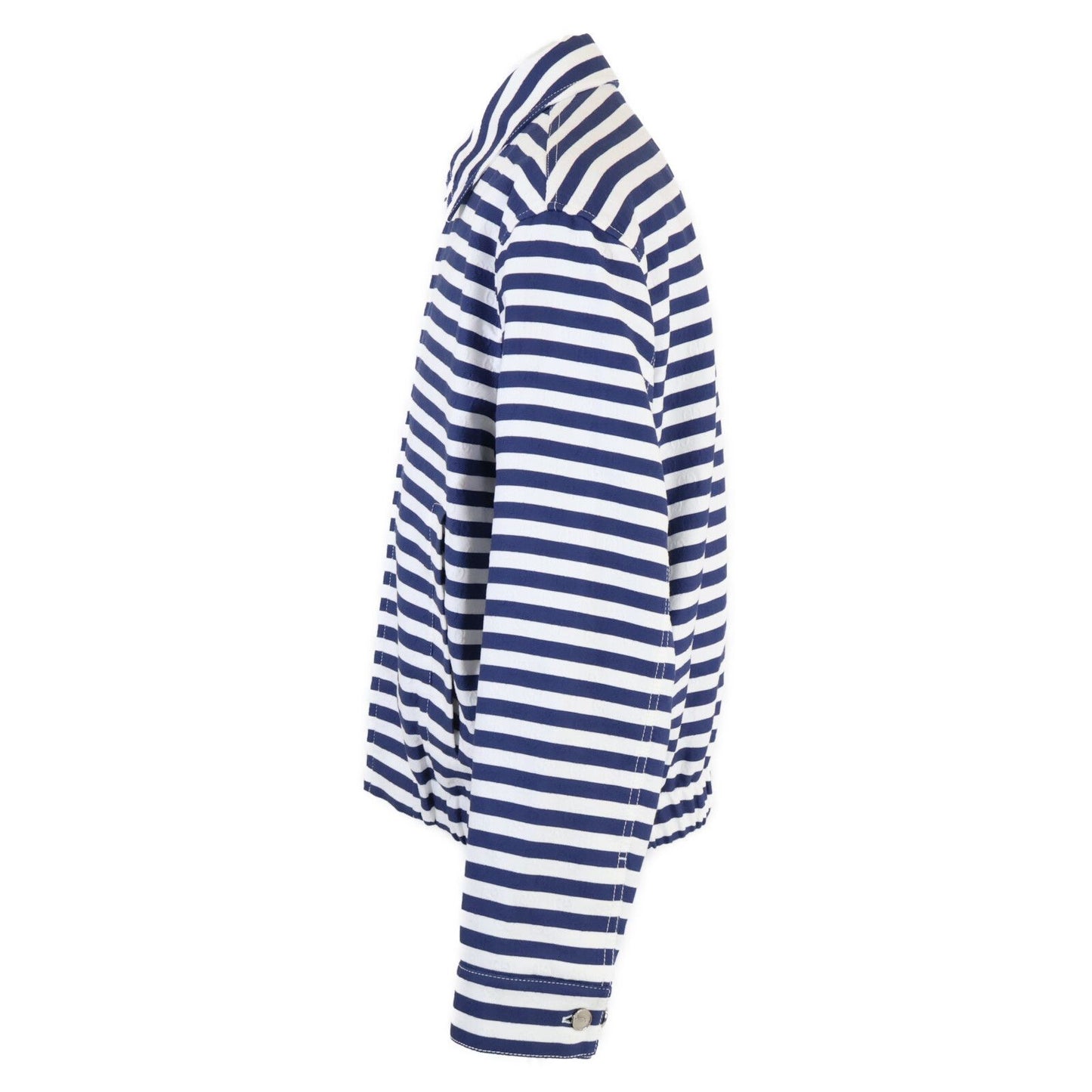 Gucci Similarly Zatas Zipped Jacket in Cotton Jacquard with GG Print Border Zip — view 2