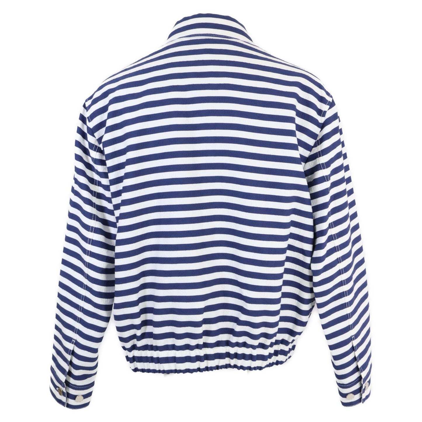 Gucci Similarly Zatas Zipped Jacket in Cotton Jacquard with GG Print Border Zip — view 3