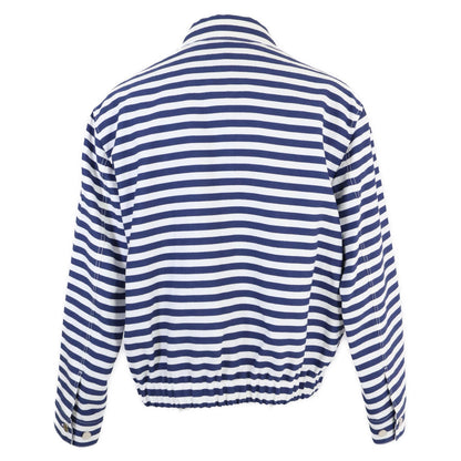 Gucci Similarly Zatas Zipped Jacket in Cotton Jacquard with GG Print Border Zip — view 3
