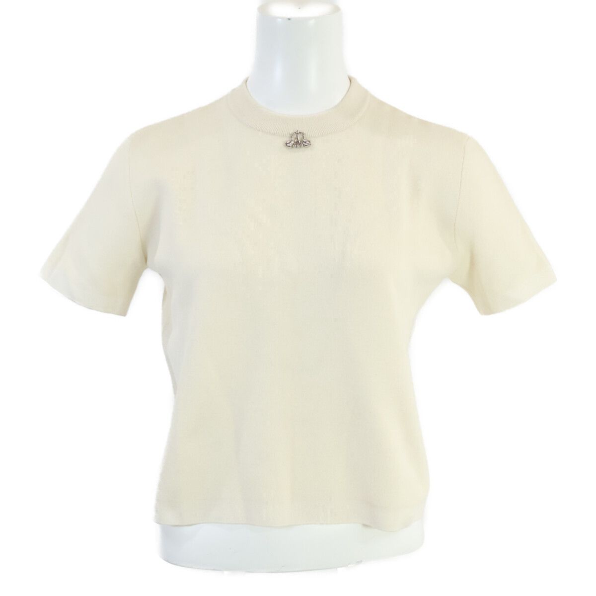 Hermes Palefroy Remix Short Sleeve Knit Sweater 36