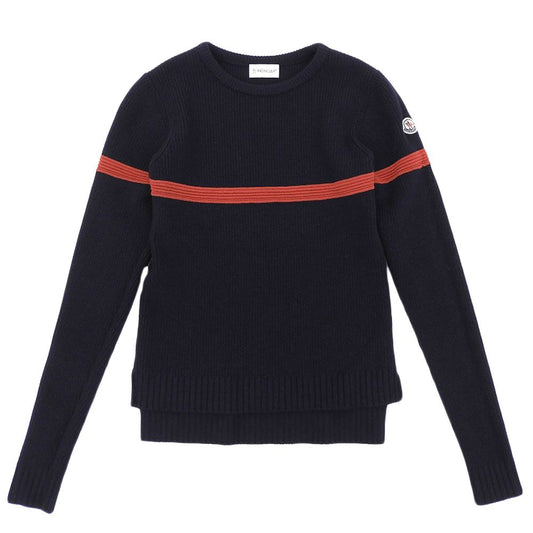 Moncler Maglione Tricot Girocollo Knit Top Navy XS Sweater