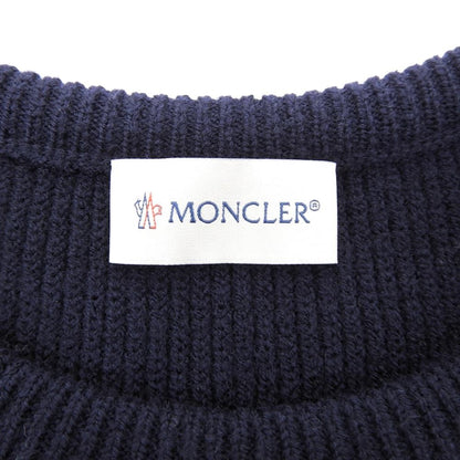 Moncler Maglione Tricot Girocollo Knit Top Navy XS Sweater — view 3