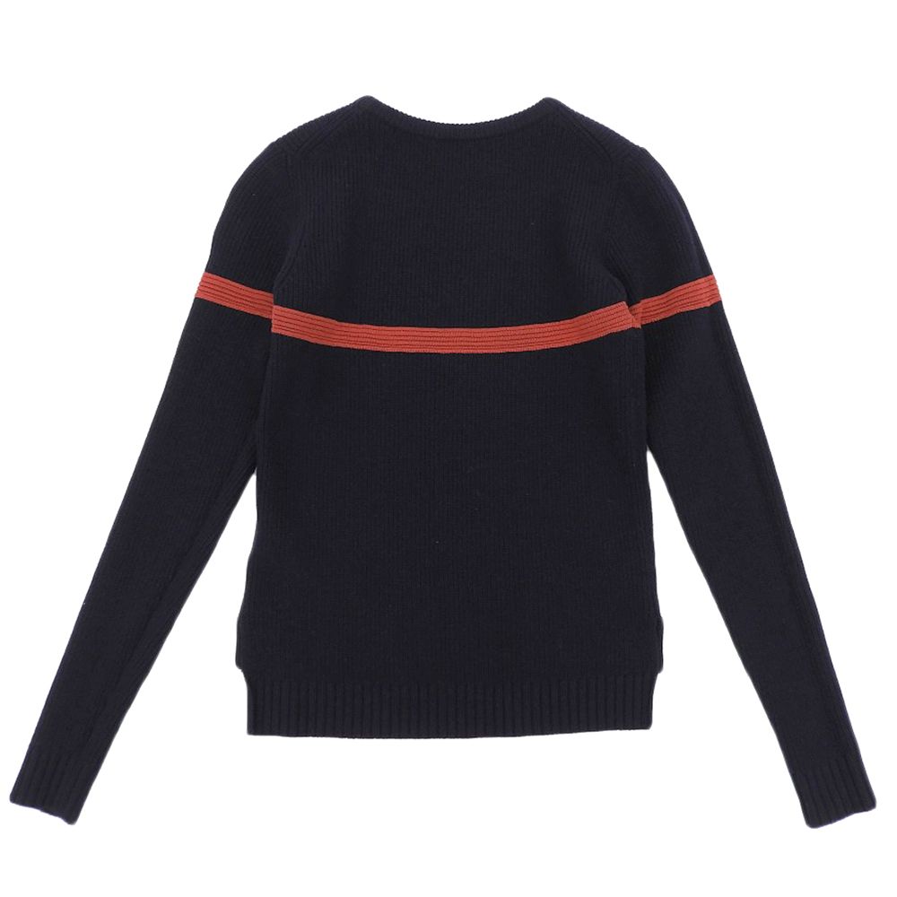 Moncler Maglione Tricot Girocollo Knit Top Navy XS Sweater — view 2