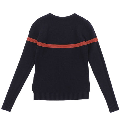 Moncler Maglione Tricot Girocollo Knit Top Navy XS Sweater — view 2