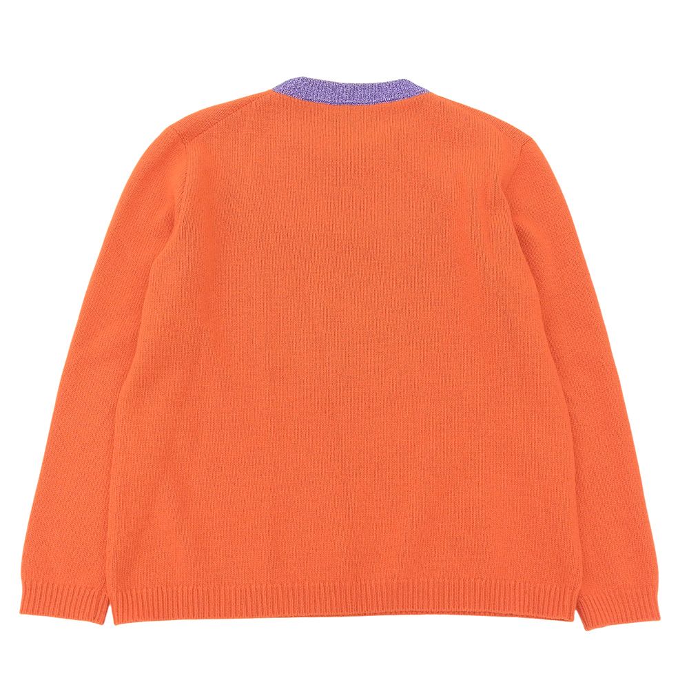 Gucci Mystic Cat Sweater Knit Top Orange — view 2