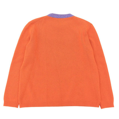 Gucci Mystic Cat Sweater Knit Top Orange — view 2